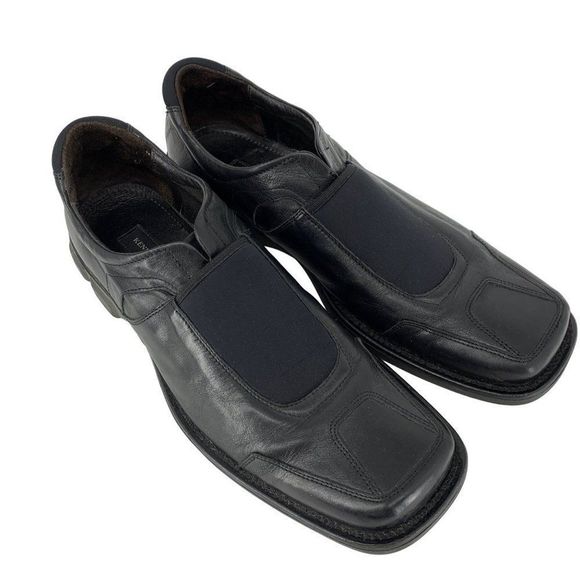 Kenneth Cole New York Mens Black Loafer Leather Sz 11.5 Italy 3818 - Picture 3 of 10